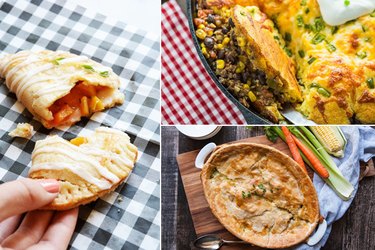 hand pie, tamale pie and chicken pot pie.