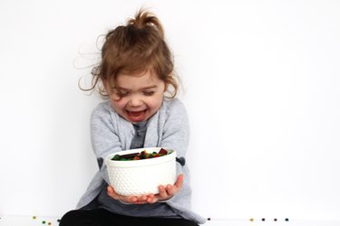 child + pasta + art
