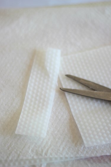 Cut beeswax sheet into several small pieces