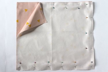 pin with right sides together