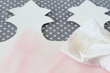 brush chalk onto crown