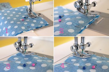 steps to sew corners