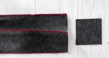attach all four sides with a blanket stitch