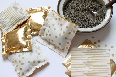 Finished lavender sachets.