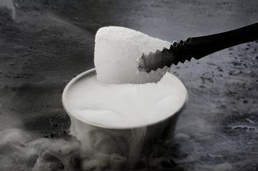 smoke fog and dry ice glacial