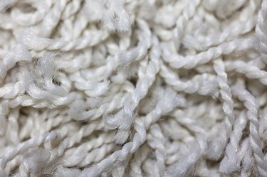 Retro White Shag Carpet