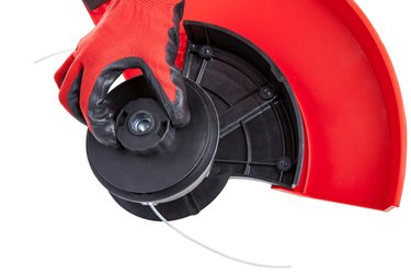 Fixing knife on weed trimmer