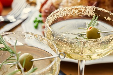 New Year's celebration cocktails