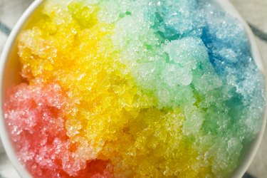 Rainbow snow cone