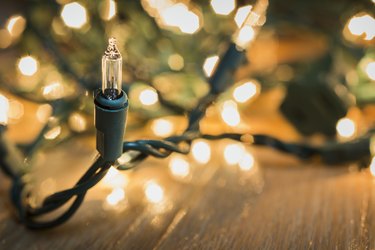 String of Christmas lights with one bulb not working