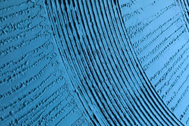 abstract canvas textured blue wall background. High quality photo