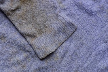 Lilac piece of clothing with staining