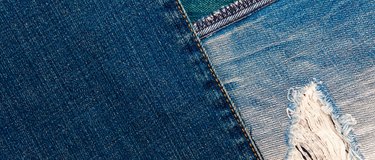 Blue denim texture. Background.