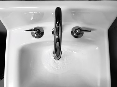 Directly Above Shot Of Sink