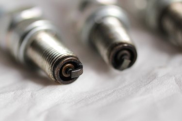 Worn spark plugs