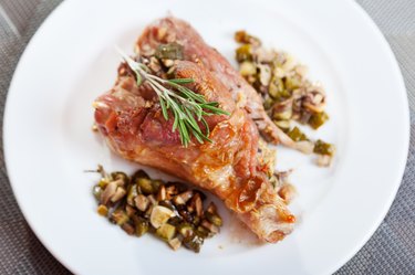 Stuffed turkey legs