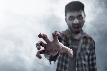 Scary zombie hand