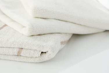 Clean white towels