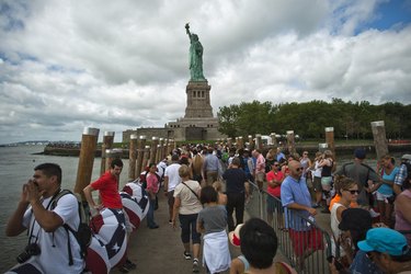 Statue Of Liberty Re-Opens To The Public For First Time Since Hurricane Sandy