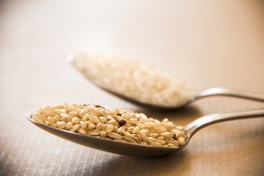 Brown and White Rice