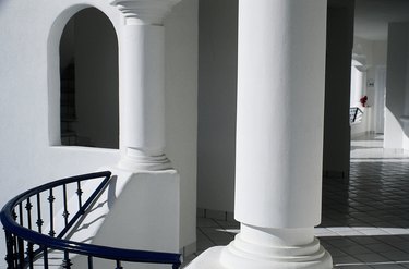 Exterior architecture of open air hotel