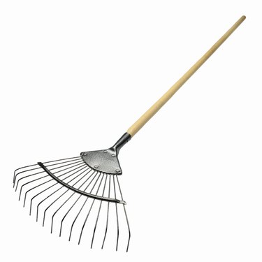 Close up of a rake