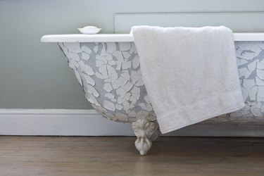 Old-fashioned bathtub
