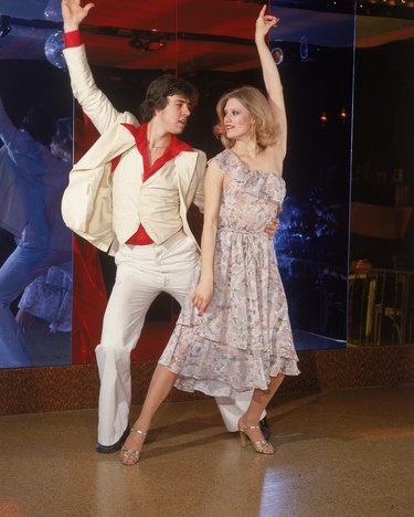 Couple disco dancing