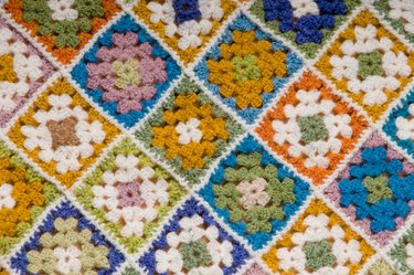 Multi colored blanket