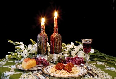 Italian Dinner Table Setting