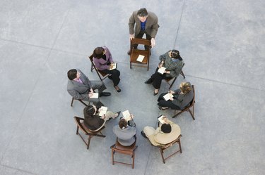 Businesspeople in a meeting