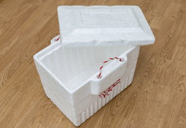 Styrofoam storage box
