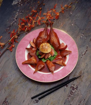 Duck with plum sauce
