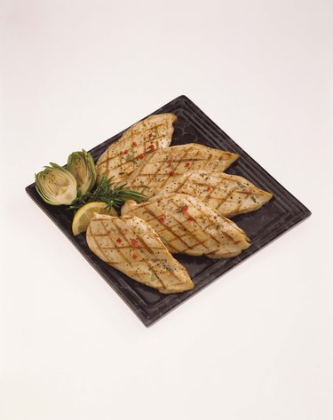 Grilled chicken fillets