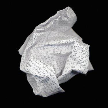 Crumpled paper