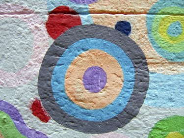 Circle painted on a wall