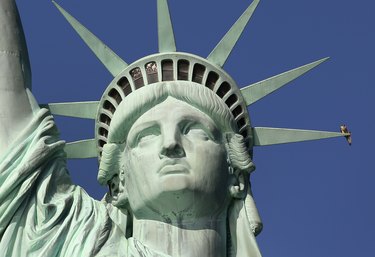 Salazar Views Hurricane Sandy Damage On Tour Of Liberty Island