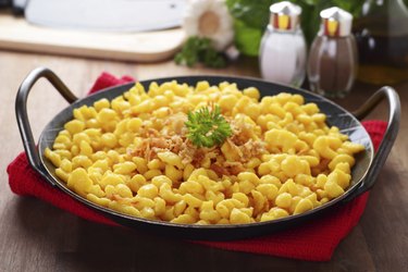 noodles with grated cheese