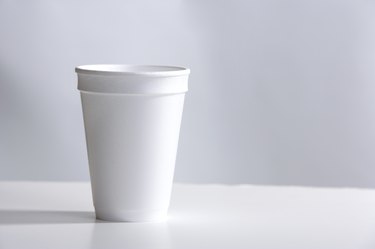 Styrofoam Cup on desk