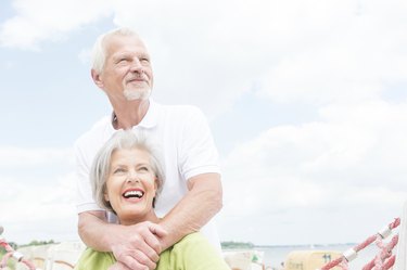 Senior couple at beach