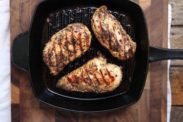 Grilled chicken breasts