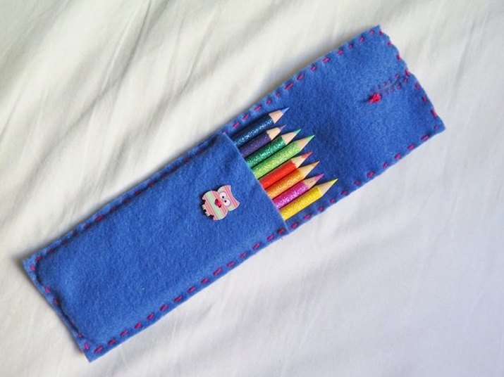 Felt pencil case