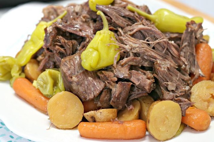 Mississippi pot roast cooked in an Instant Pot