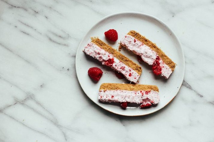 Dairy-Free Raspberry Coconut Cream Bars