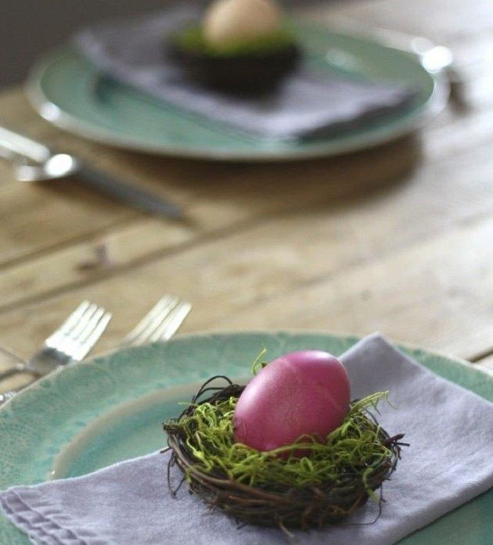 Homemade Easter Egg Coloring