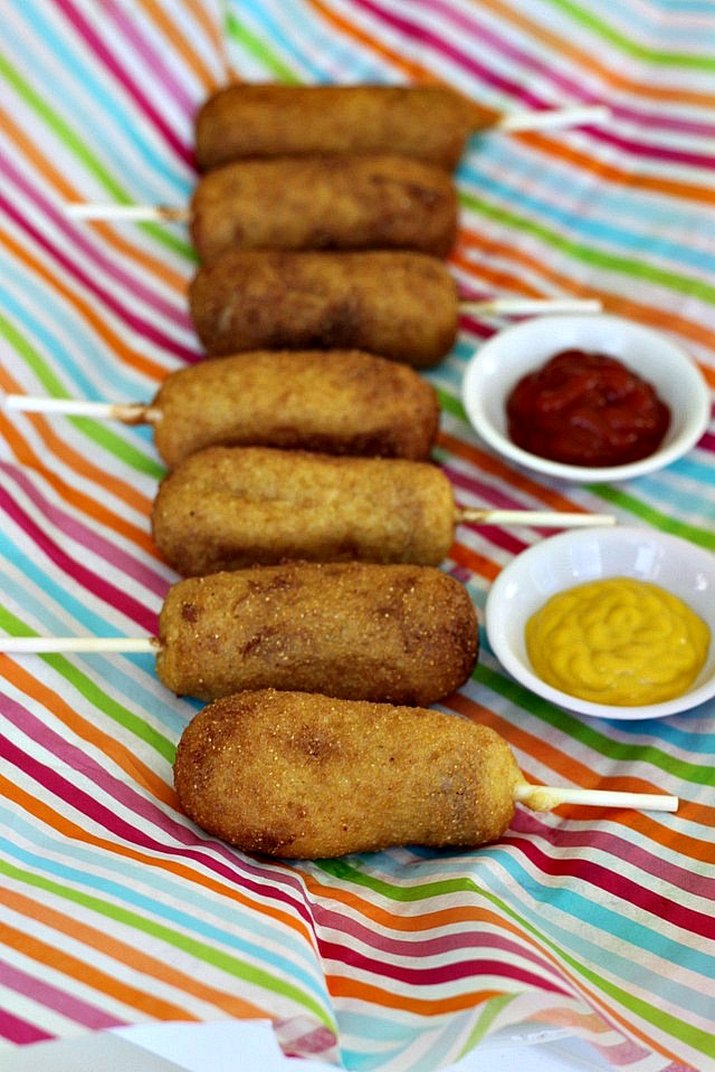 Mini corn dogs