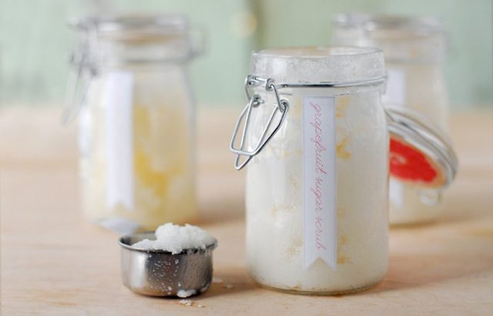 Homemade Grapefruit Sugar Scrub Recipe