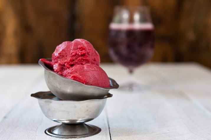 Raspberry Lambic Sorbet