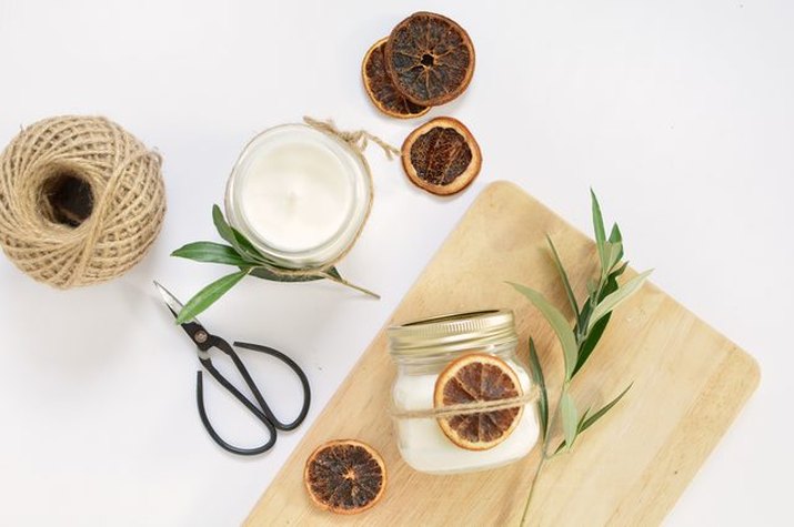 homemade scented candles